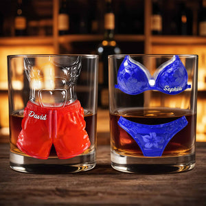 Customize With Your Own Message And Choose The Desired Name - Personalized Custom Whiskey Glass - CPL1273_RWG