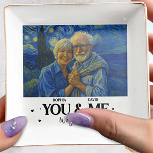 You & Me, We Got This With Couple Art - Personalized Custom Jewelry Dish, Square Ceramic Dish - CPL469_SCRD
