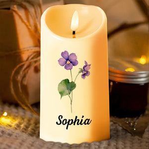 Blessed By God, Spoiled By My Husband Candle - Personalized Custom LED Candle - CPL909_LECA