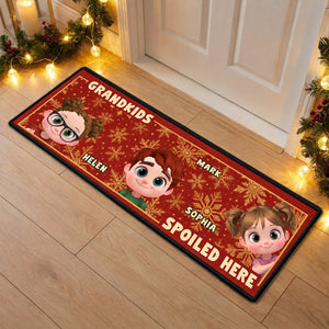Christmas Is Better With Grandkids personalized runner rug