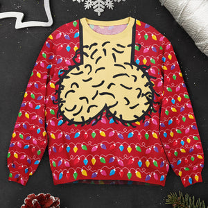 Cockmas Funny Christmas Ugly Sweater - Personalized Sweater