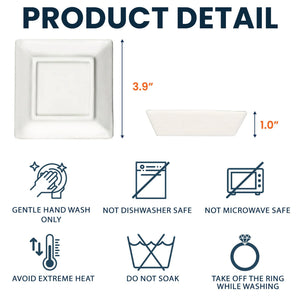 Jewelry dish dimensions and care