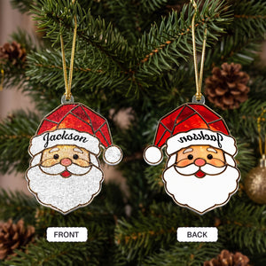 Custom Shaped Glass Custom Family Name Personalized Ornament 5
