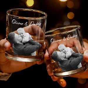 You're Doing A Great Job Cheers Custom Photo Whiskey Glass - Personalized Whiskey Glass - DAD484_PRIWI