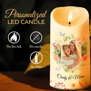 To My Daughter, I Would Use My Last Breath To Say I Love You - Personalized Custom LED Candle - DAU003_LECA