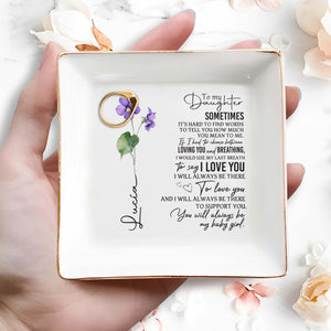 Loving You And Breathing Last Breath To Say I Love You - Personalized Custom Jewelry Dish - DAU024_SCRD