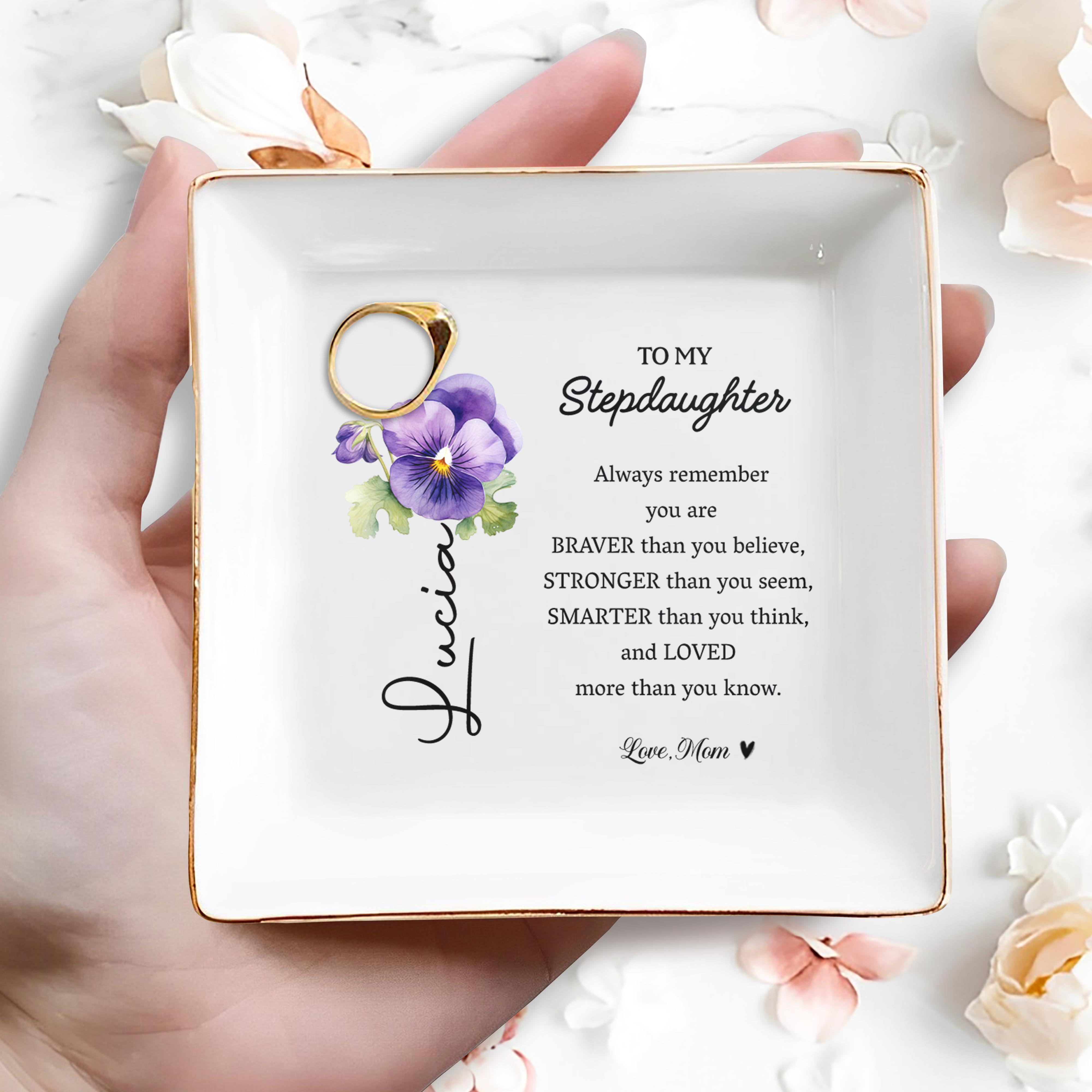 Braver Than You Believe Stronger Than You Seem - Personalized Custom Jewelry Dish - DAU033_SCRD