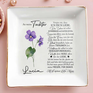 Create Your Own Special Message Jewelry Dish - Personalized Custom Jewelry Dish - DAU037_SCRD
