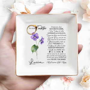 Create Your Own Special Message Jewelry Dish - Personalized Custom Jewelry Dish - DAU037_SCRD
