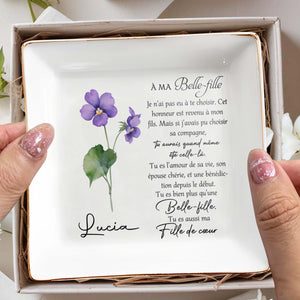 You Are Also My Daughter Of The Heart - Personalized Custom Jewelry Dish - DAU041_SCRD