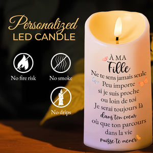 Lighting The Way Memories That Last Forever Candle - Personalized Custom LED Candle - DAU069_LECA
