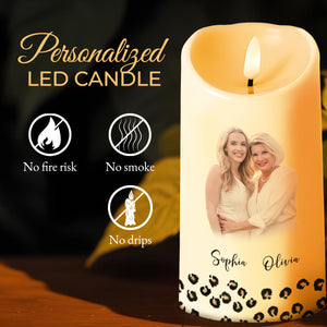Whisper Back I Am the Storm Reminder For Daughter - Personalized Custom LED Candle - DAU088_LECA