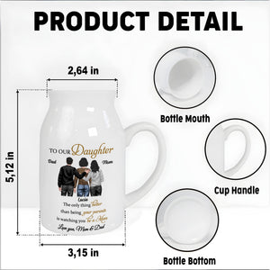 To Our Daughter, The Only Thing Better Than Being Your Parents, Family Figure - Personalized Ceramic Flower Vase