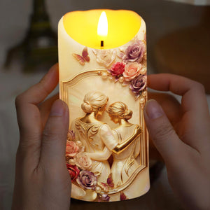 To My Daughter Better Than Being Your Mother Watching You Be A Mom Roses - Personalized Custom LED Candle - DAU455_LECA