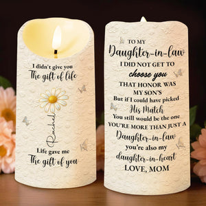 To My Daughter-In-Law, You're More Than Just A Daughter-In-Law - Personalized Custom LED Candle - DILA068_LECA
