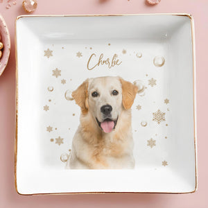 Capture The Joy Of Your Beloved Pet - Personalized Custom Jewelry Dish - DOG004_SCRD
