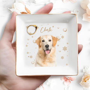 Capture The Joy Of Your Beloved Pet - Personalized Custom Jewelry Dish - DOG004_SCRD