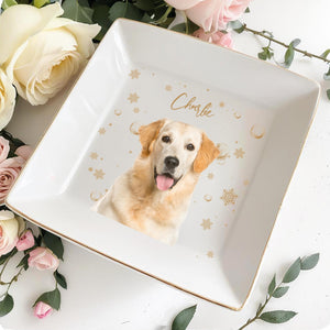 Capture The Joy Of Your Beloved Pet - Personalized Custom Jewelry Dish - DOG004_SCRD