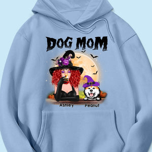 Dog Mom In Halloween Witch Costume Personalized Shirt