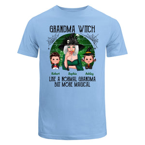 Green Retro Grandma Witch Personalized Classic Tee - Light Blue