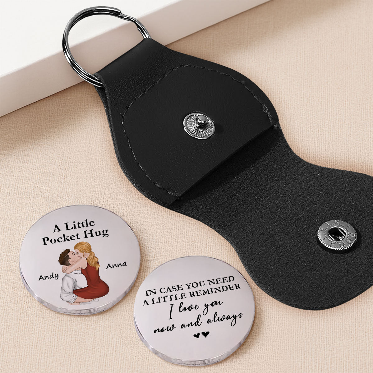 Love You Now And Always - Personalized Pocket Hug - Christmas Gift For Husband