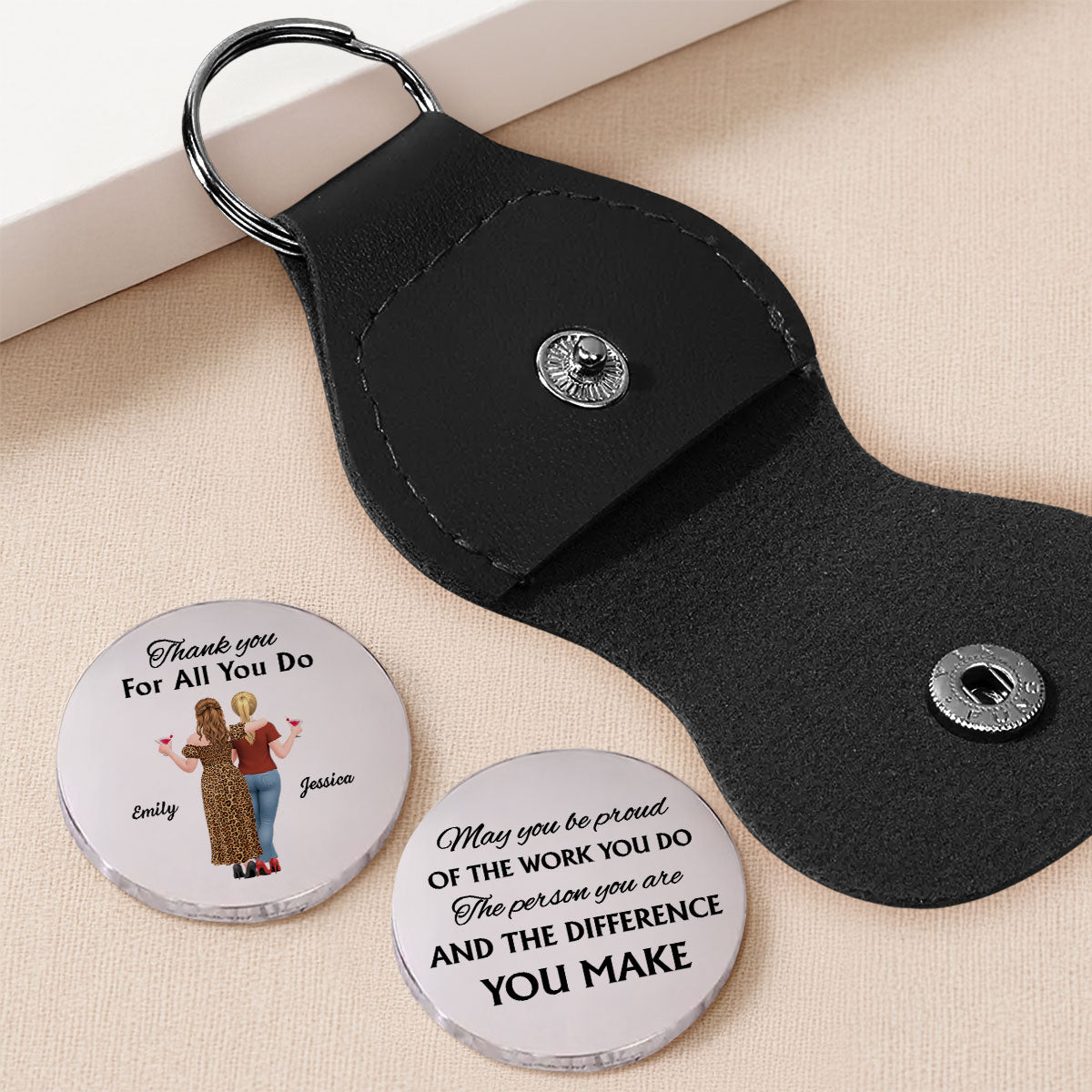 Thank You For All You Do - Personalized Pocket Hug - Christmas Gift For Mom