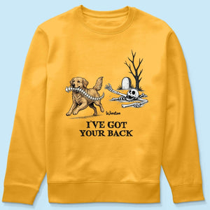 I've Got Your Back Custom Photo Dog Stealing Backbone - Personalized Shirt - Funny Halloween Costume For Dog Lovers