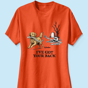 I've Got Your Back Custom Photo Dog Stealing Backbone - Personalized Shirt - Funny Halloween Costume For Dog Lovers