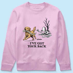 I've Got Your Back Custom Photo Dog Stealing Backbone - Personalized Shirt - Funny Halloween Costume For Dog Lovers