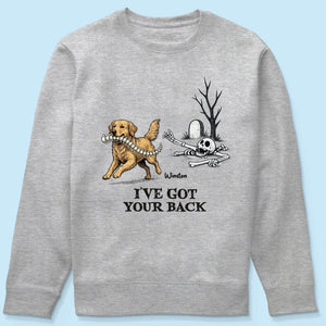 I've Got Your Back Custom Photo Dog Stealing Backbone - Personalized Shirt - Funny Halloween Costume For Dog Lovers