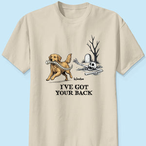 I've Got Your Back Custom Photo Dog Stealing Backbone - Personalized Shirt - Funny Halloween Costume For Dog Lovers