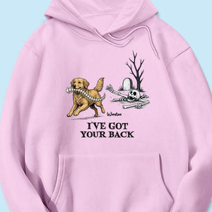 I've Got Your Back Custom Photo Dog Stealing Backbone - Personalized Shirt - Funny Halloween Costume For Dog Lovers