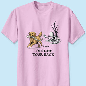 I've Got Your Back Custom Photo Dog Stealing Backbone - Personalized Shirt - Funny Halloween Costume For Dog Lovers