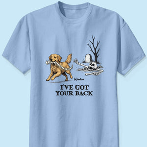 I've Got Your Back Custom Photo Dog Stealing Backbone - Personalized Shirt - Funny Halloween Costume For Dog Lovers