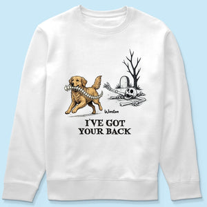 I've Got Your Back Custom Photo Dog Stealing Backbone - Personalized Shirt - Funny Halloween Costume For Dog Lovers
