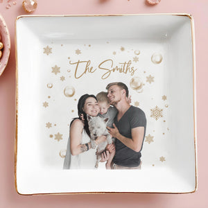 Cherish Every Moment Together Jewelry Dish - Personalized Custom Jewelry Dish - FAM072_SCRD
