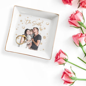 Cherish Every Moment Together Jewelry Dish - Personalized Custom Jewelry Dish - FAM072_SCRD