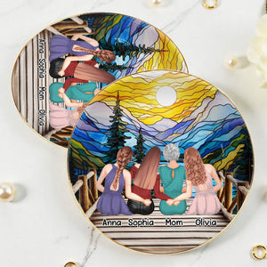 Capture Special Moments With Scenic View - Personalized Custom Jewelry Dish, Ceramic Dish, Round Shape - FAM301_RCRF