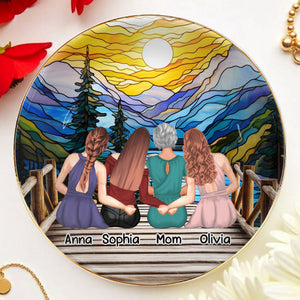 Capture Special Moments With Scenic View - Personalized Custom Jewelry Dish, Ceramic Dish, Round Shape - FAM301_RCRF