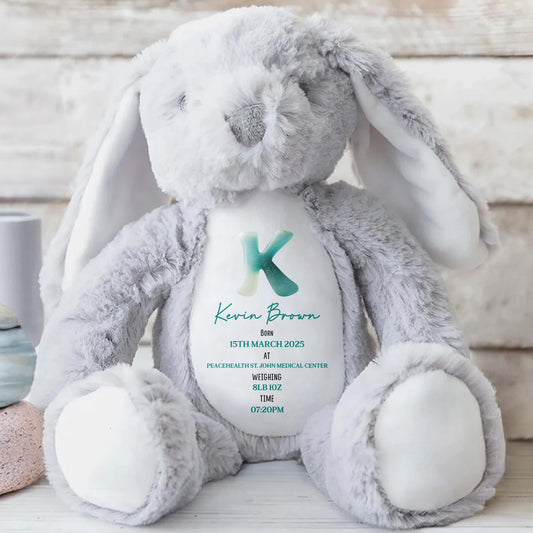 Celebrate Life's Precious Moments With Bunny - Personalized Stuffed Bunny - FAM773_BUN