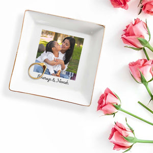 Add Your Custom Photo And Text - Personalized Custom Jewelry Dish - FM058_SCRD