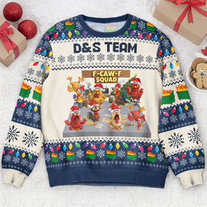 F-Caw-F Squad personalized ugly sweater