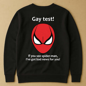 Funny Shirt - Gay Test - Airport Gag Exchange Funny T-Shirt, White Elephant Party - Shirt