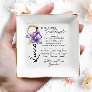 A Place For Treasures, Big And Small Jewelry Dish - Personalized Custom Jewelry Dish - GDT046_SCRD