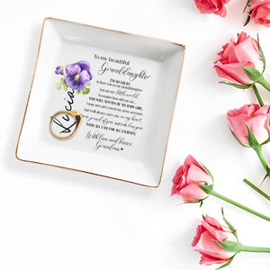 A Place For Treasures, Big And Small Jewelry Dish - Personalized Custom Jewelry Dish - GDT046_SCRD