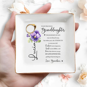 The Journey Of Life Embrace Your Uniqueness - Personalized Custom Jewelry Dish - GDT051_SCRD