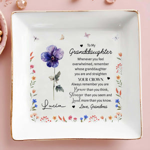 Braver Than You Think Stronger Than You Seem Loved More Than You Know - Personalized Custom Jewelry Dish - GDT059_SCRD