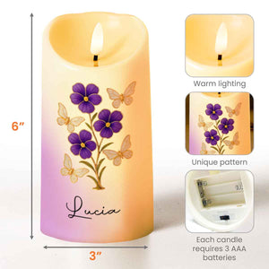 If Granddaughters Were Flowers I'd Always Pick You - Personalized Custom LED Candle - GDT304_LECA