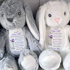 Always Remember You Are Braver, Loved More Than You Know - Personalized Stuffed Bunny - GDT347_BUN