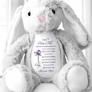 Always Remember You Are Braver, Loved More Than You Know - Personalized Stuffed Bunny - GDT347_BUN